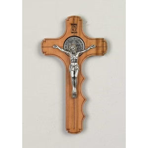 St Benedict Olive Wood Palm Cross