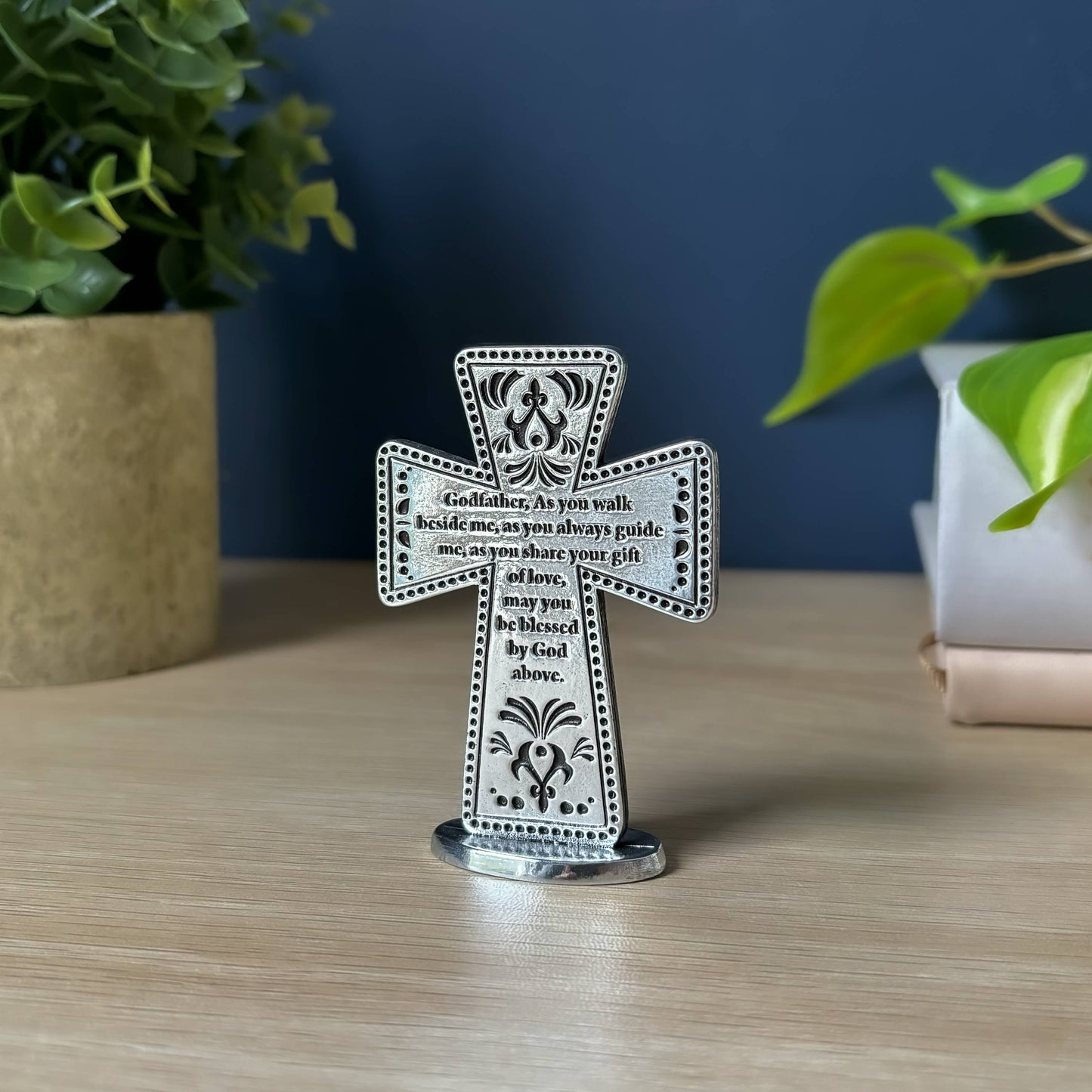 Standing Message Cross for Godfathers
