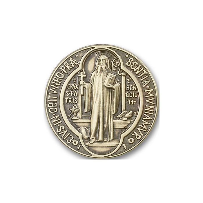 Bronze Oxide St Benedict Visor Clip