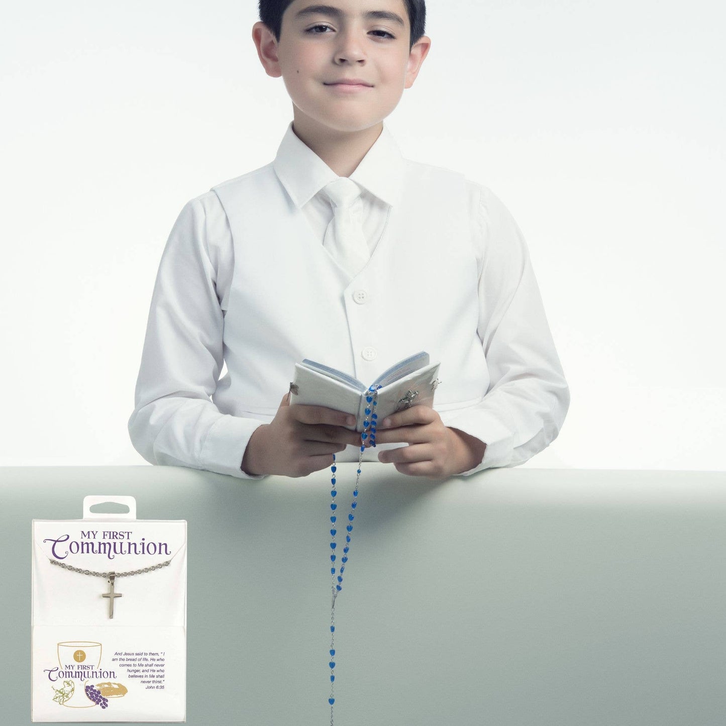 1ST COMMUNION CROSS STAINLESS STEEL