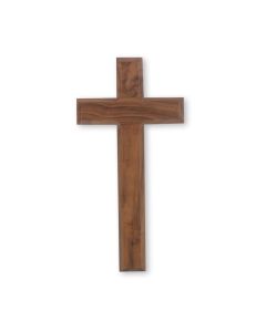 10" Walnut Wood Cross Boxed