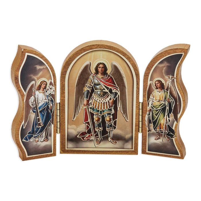 The Three Archangels Standing Triptych Small