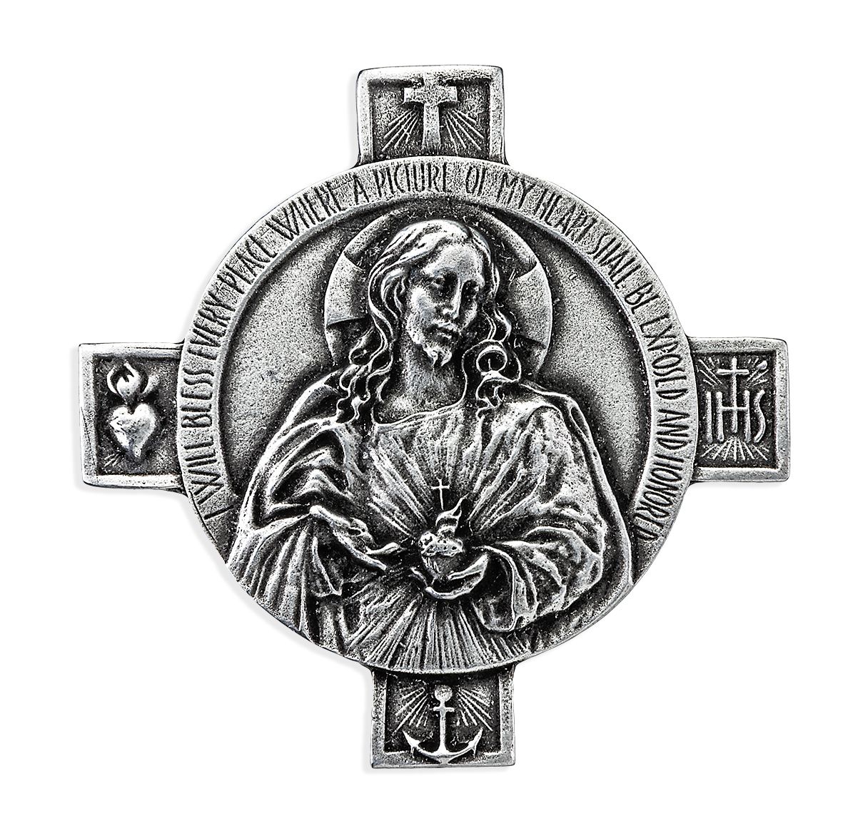 Sacred Heart of Jesus Auto Visor Clip