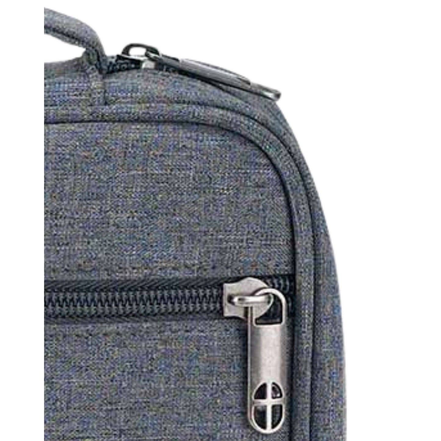 White Dove -LIGHT GREY BIBLE COVER WITH CROSS ZIPPER LARGE