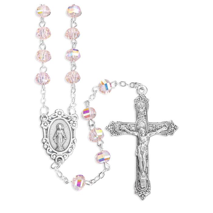 6mm Deluxe Faceted Rose Rosary