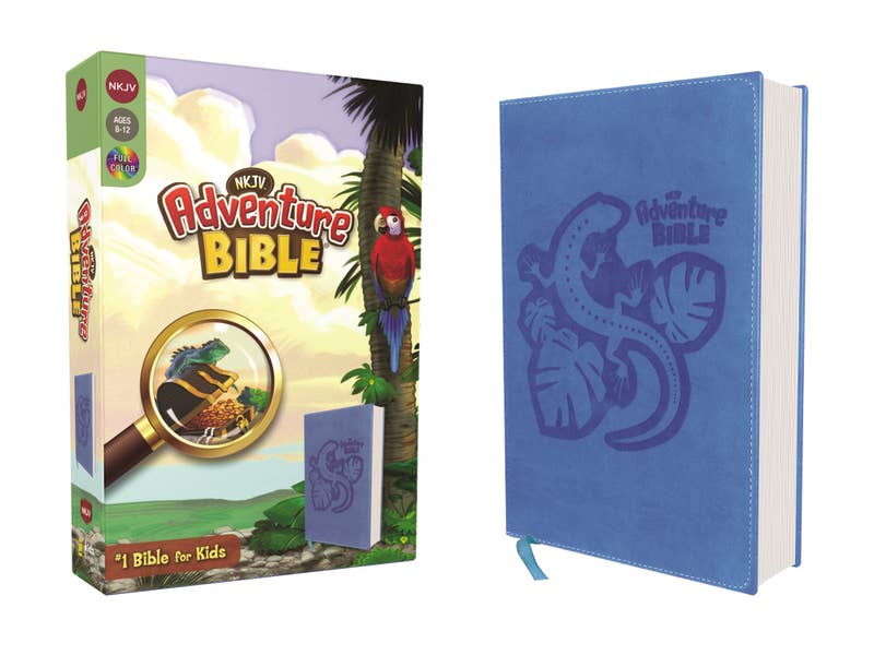 NKJV Adventure Bible, Leathersoft Blue Full Color