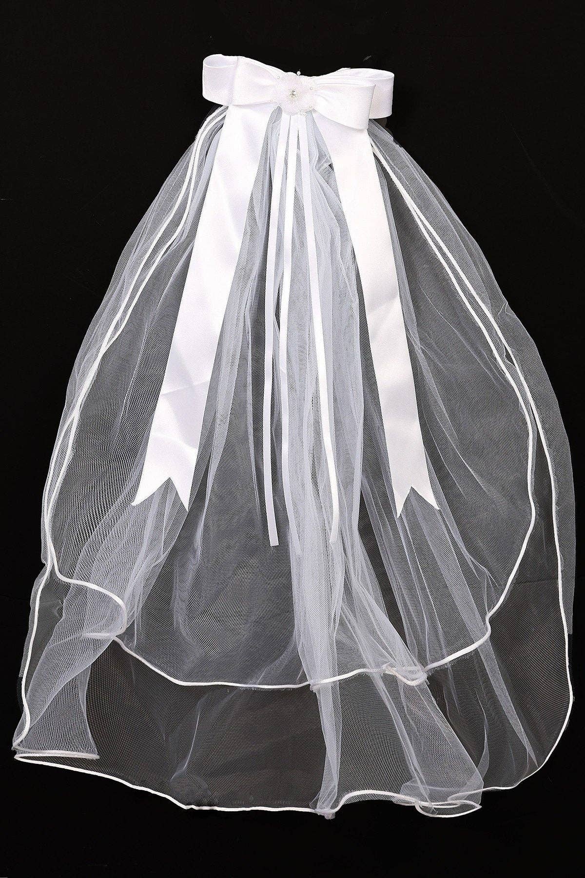 Rhinestone Tiara Veil