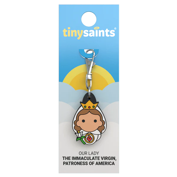 Tiny Saints Charm The Immaculate Virgin, Patroness of America