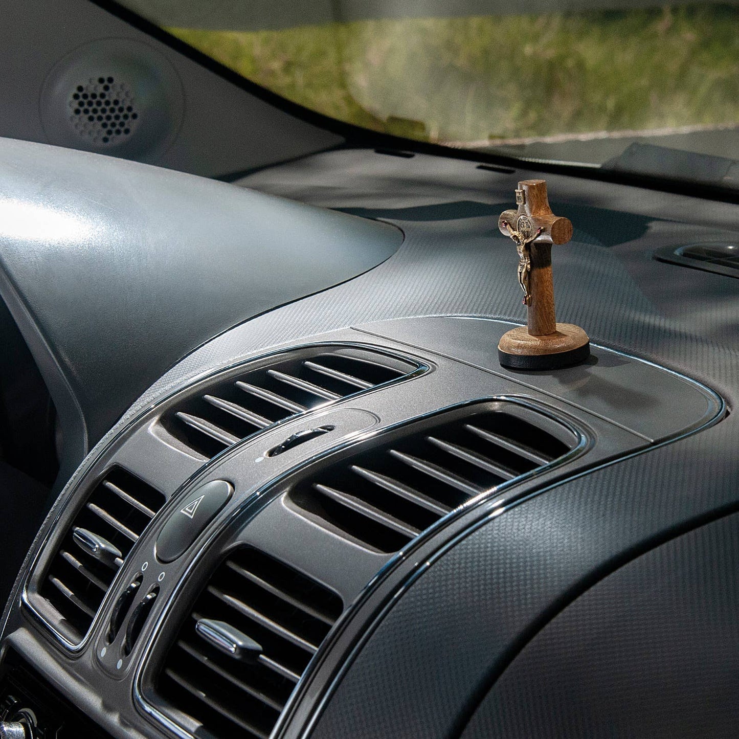 St Benedict Wooden Car Cross