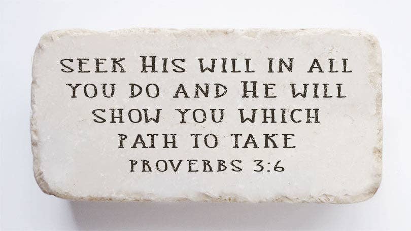 576 | Proverbs 3:6 Stone Block