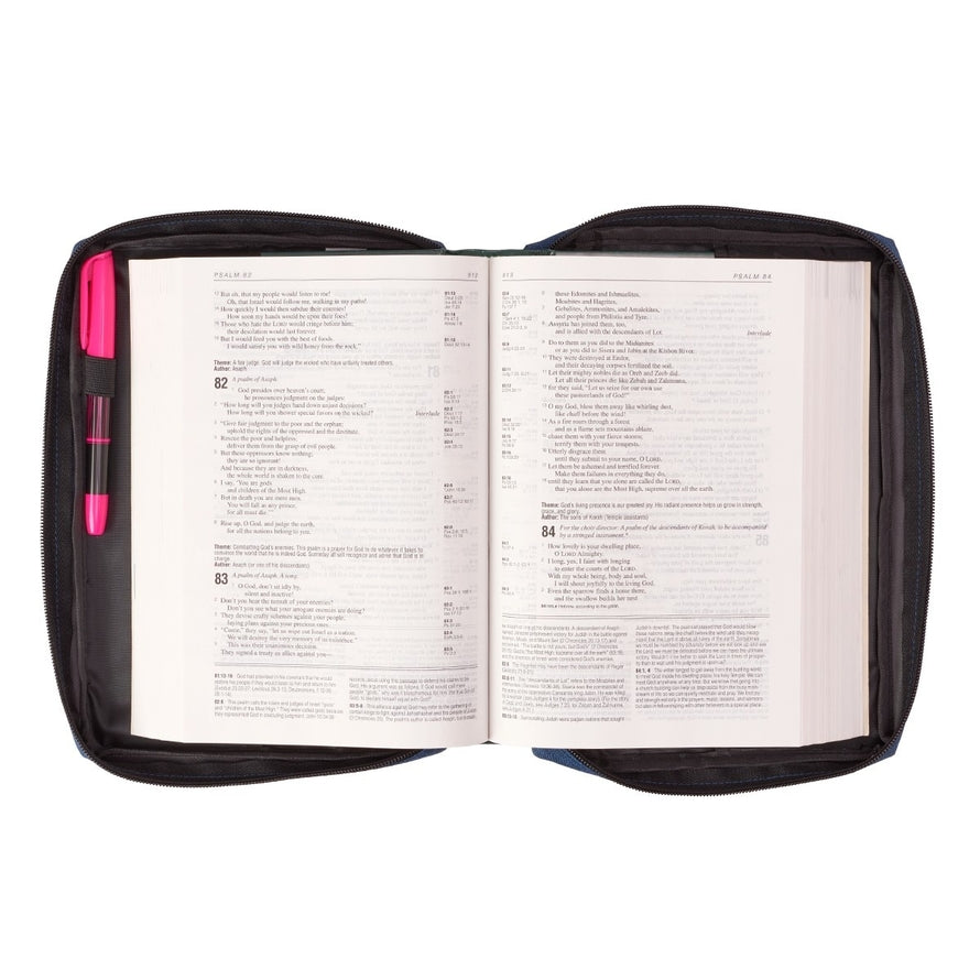 Bible Cover Value Blue Ichthus Patch