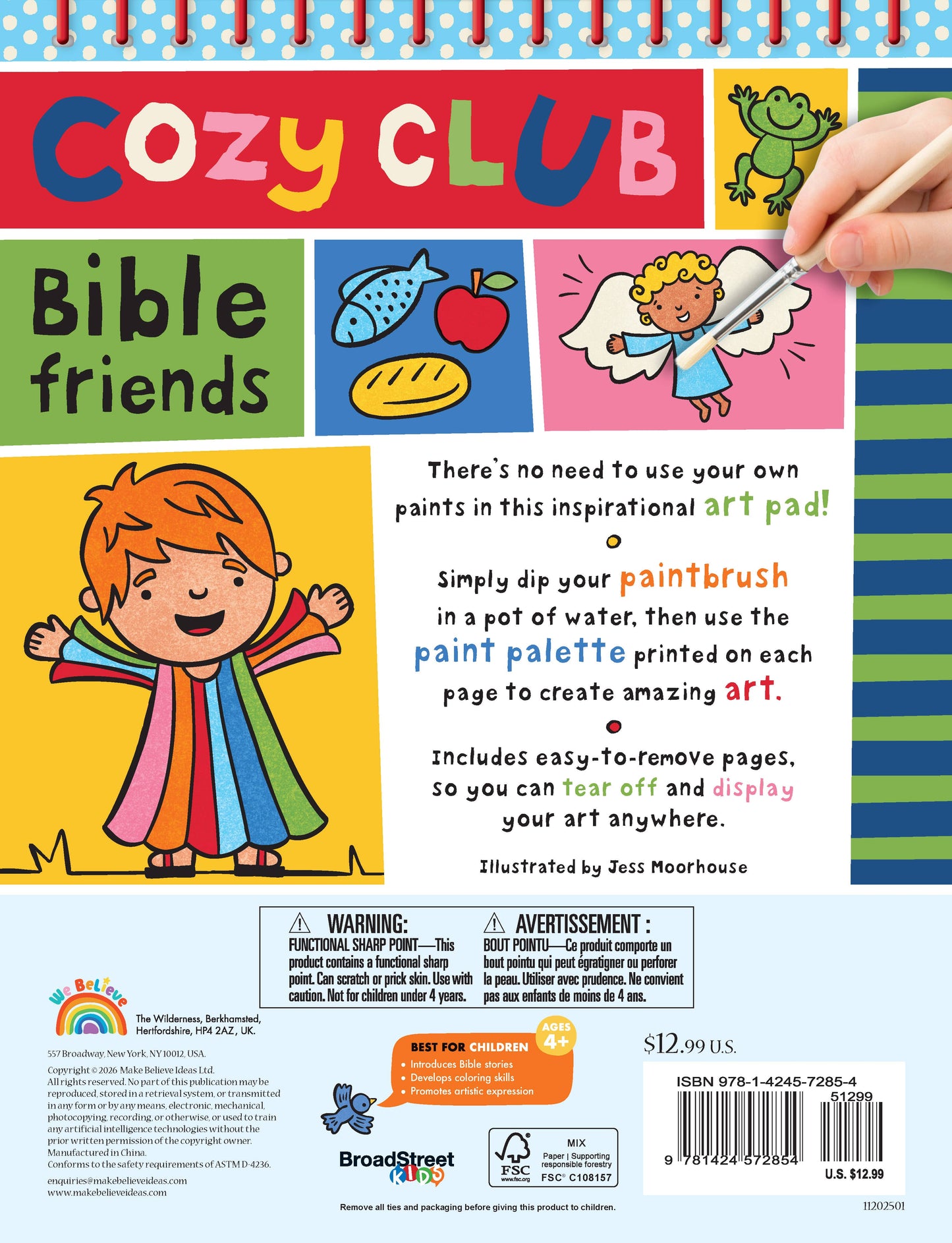 Cozy Club Bible Friends Art Pad