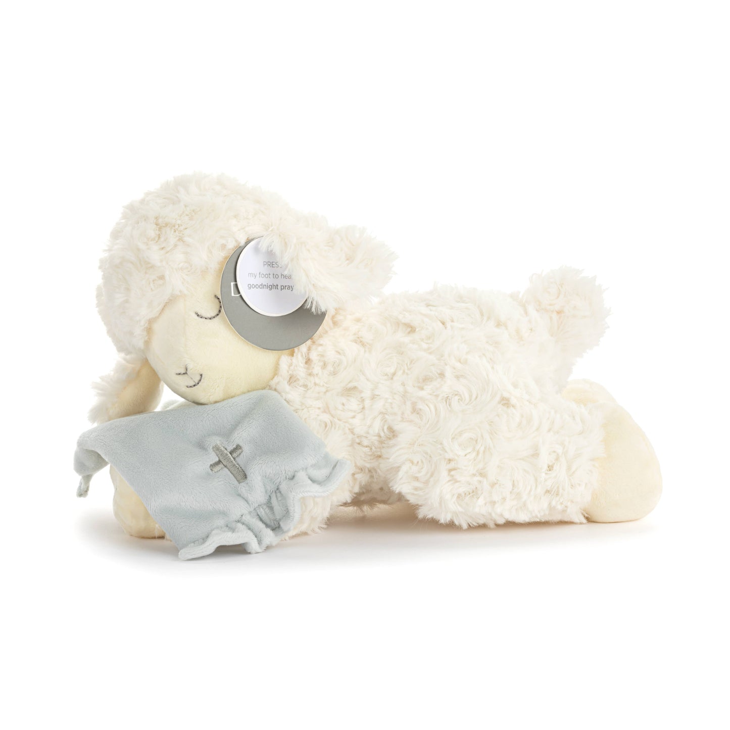 Goodnight Prayer Neutral Mechanical Lamb 10x6in