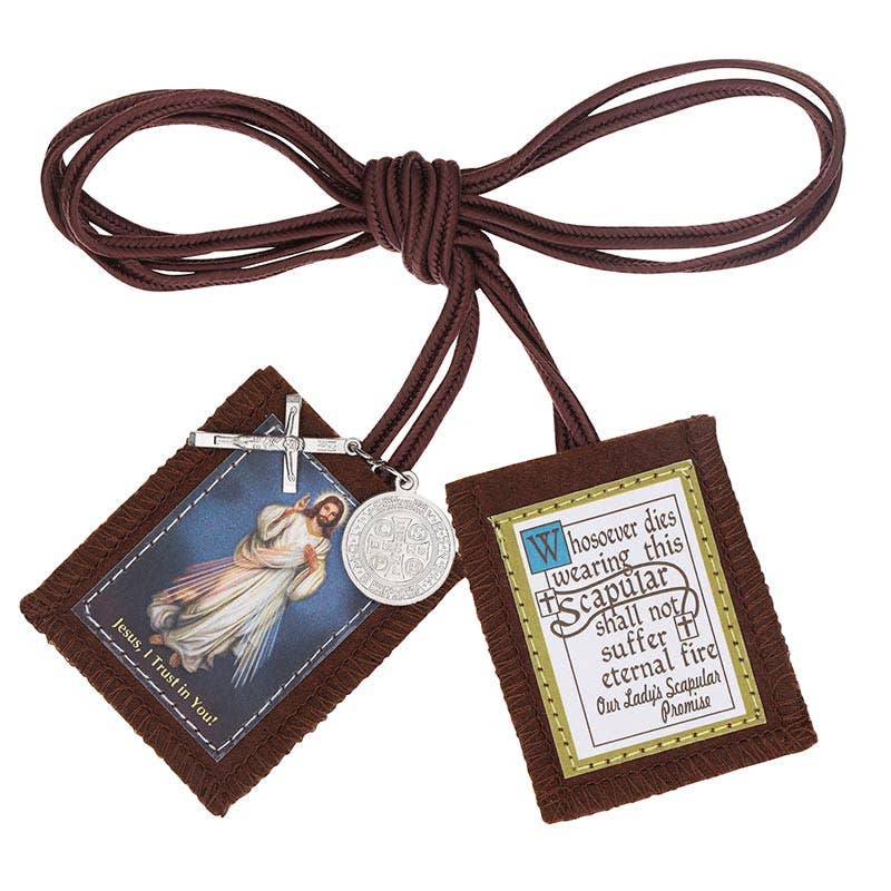 Michael Adams Brown Scapular - Divine Mercy