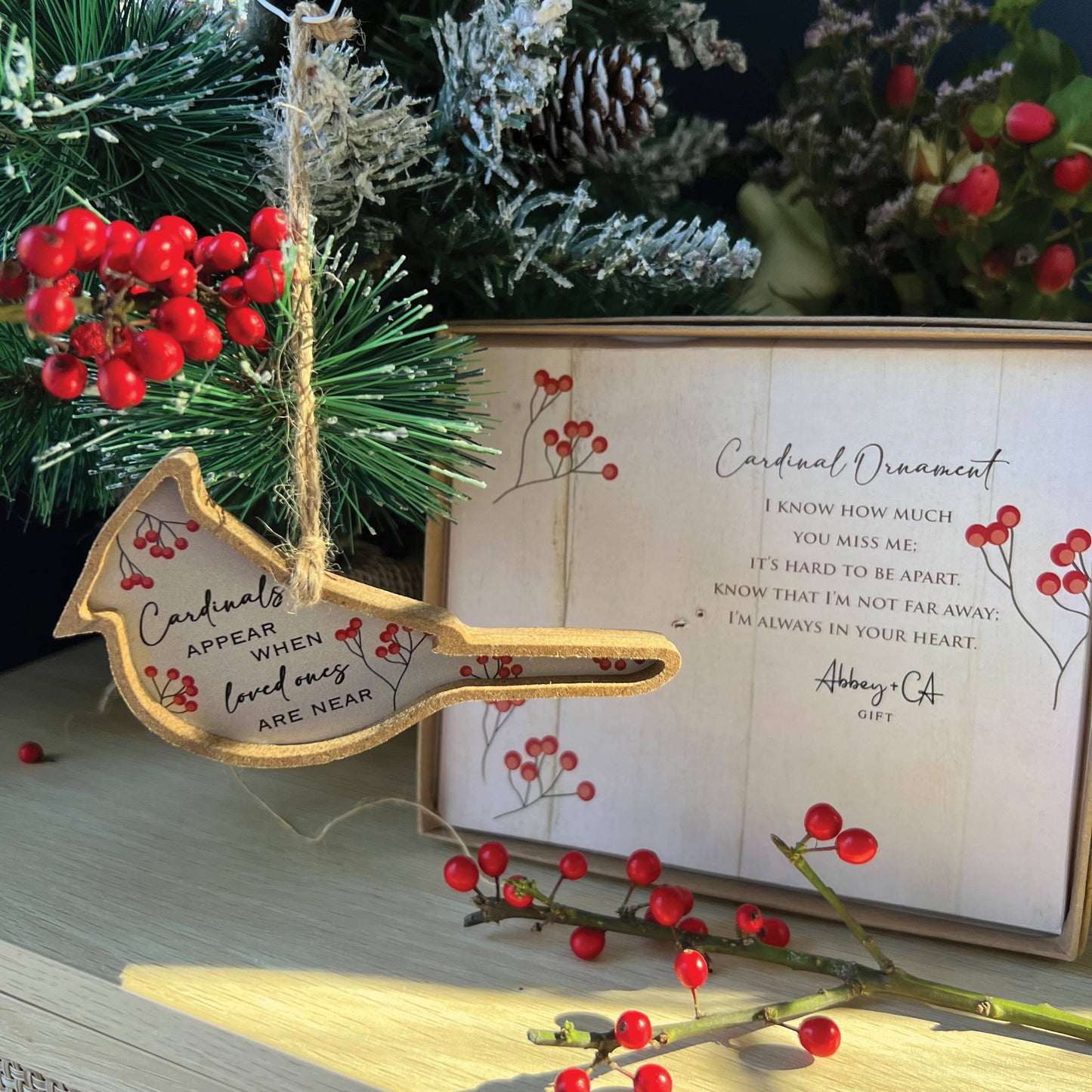 Cardinals Appear Framed Ornament