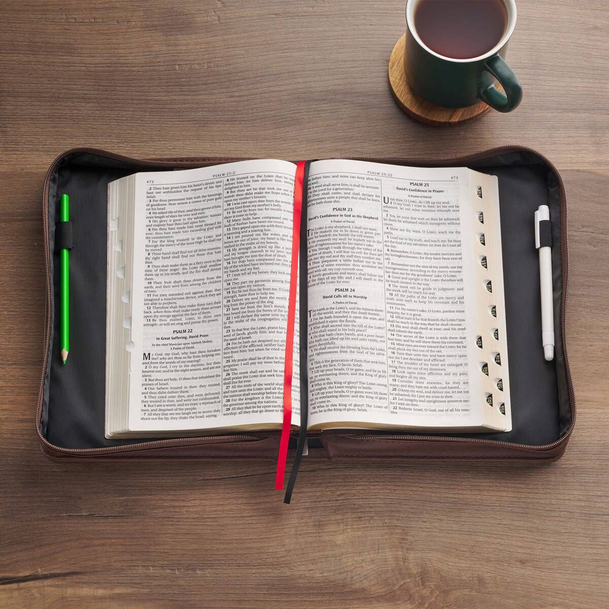 Bible Cover Classic Brown Names of Jesus Isa. 9:6 L