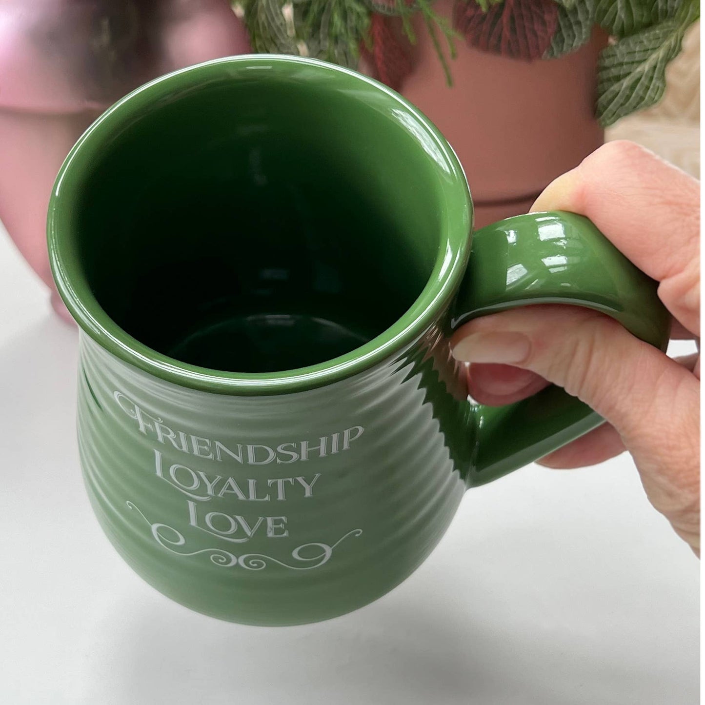 Irish Claddagh Pottery Mug