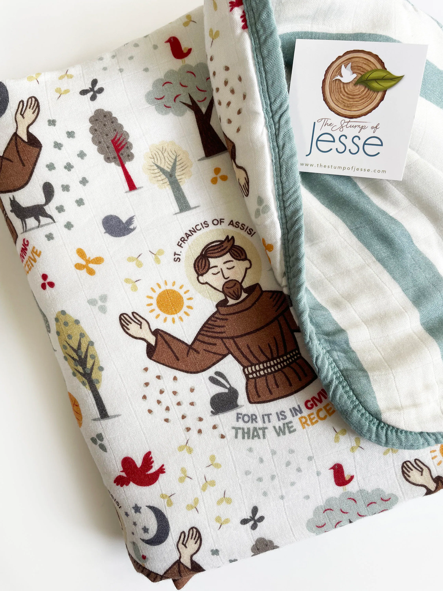 St. Francis of Assisi Double-Sided Quilt