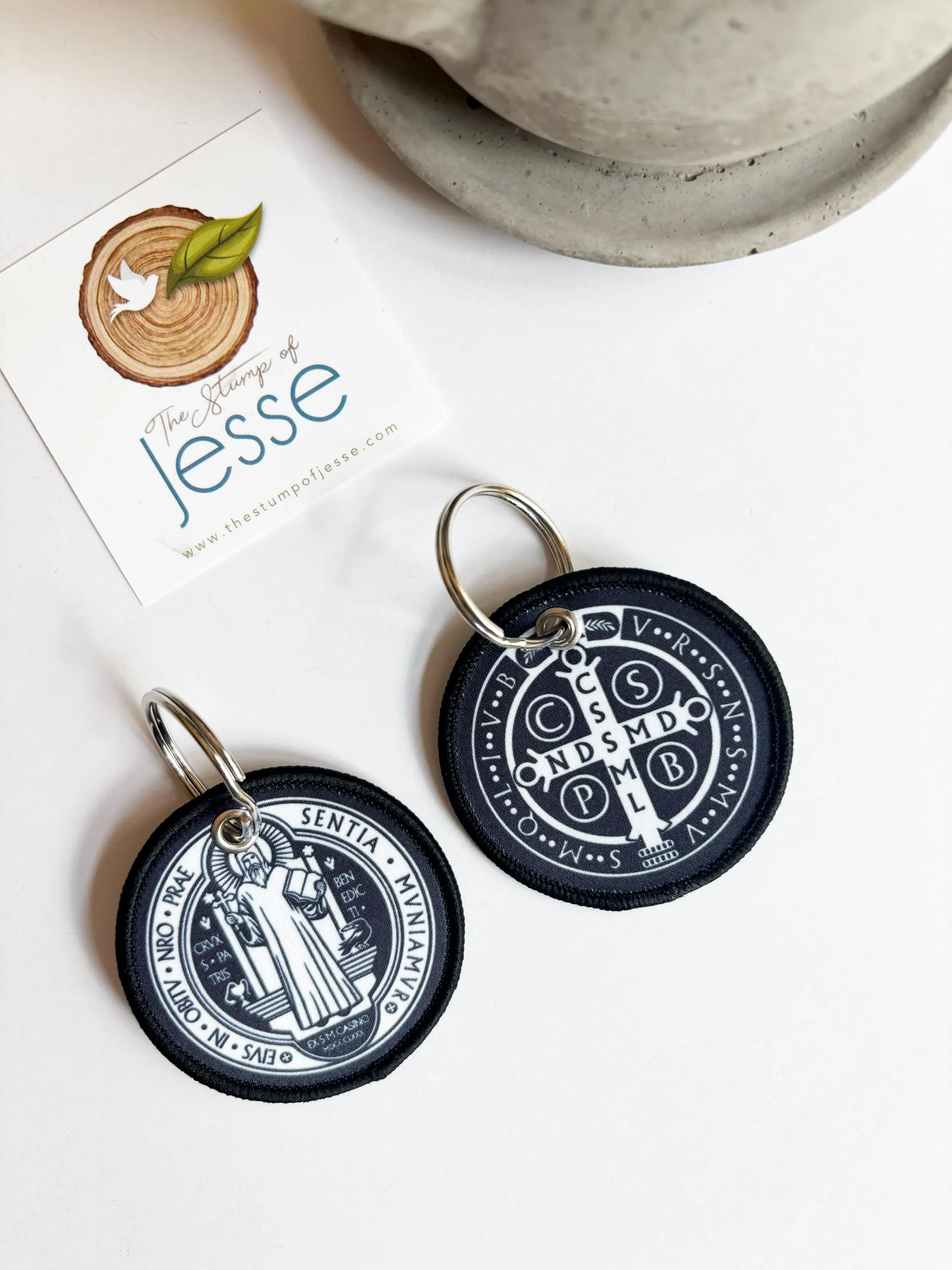 St. Benedict Medal Woven Keychain