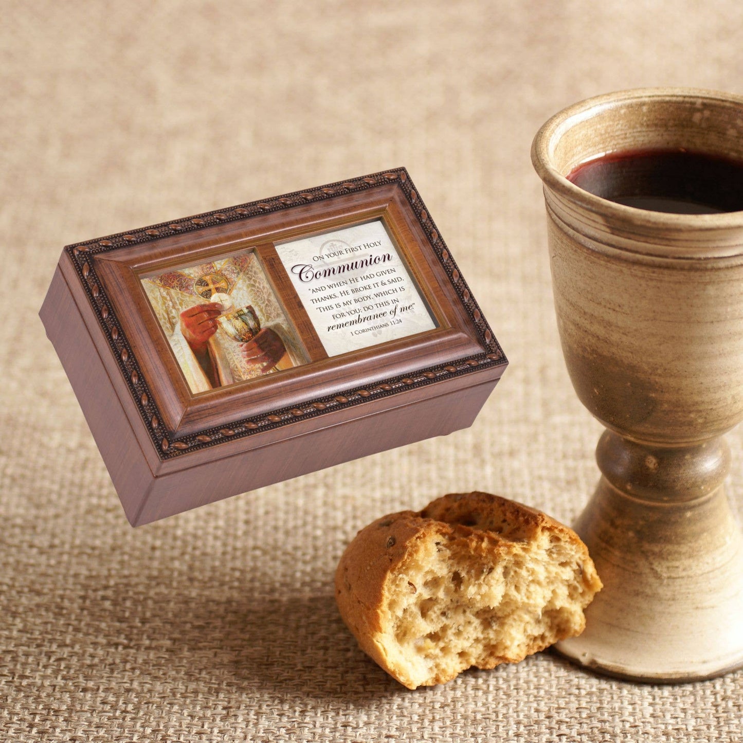 On Your 1st Communion Petite Music Box