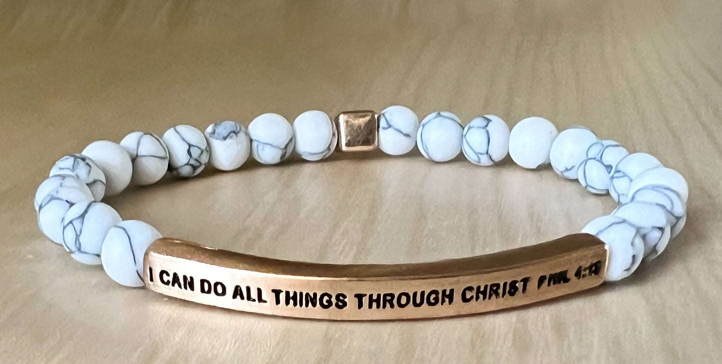 I Can Do Bracelet – Phil. 4:13 Beaded Bracelet