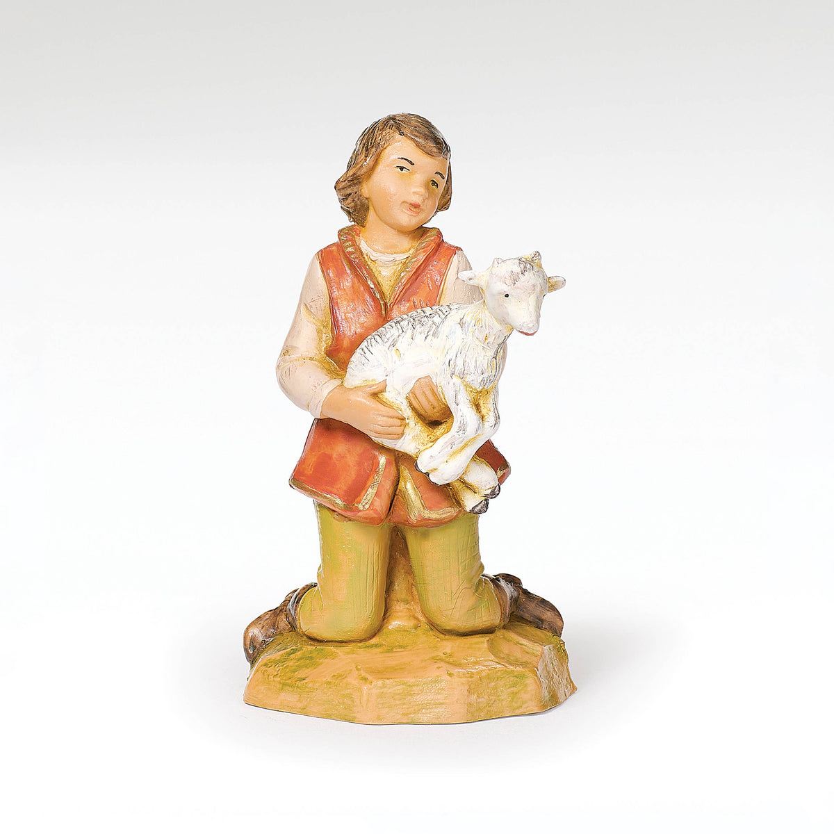 Fontanini 5" Scale Zane, Shepherd With Goat Nativity Figure