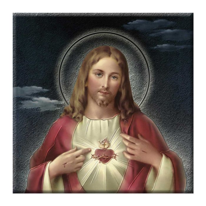 Sacred Heart Ceramic Tile