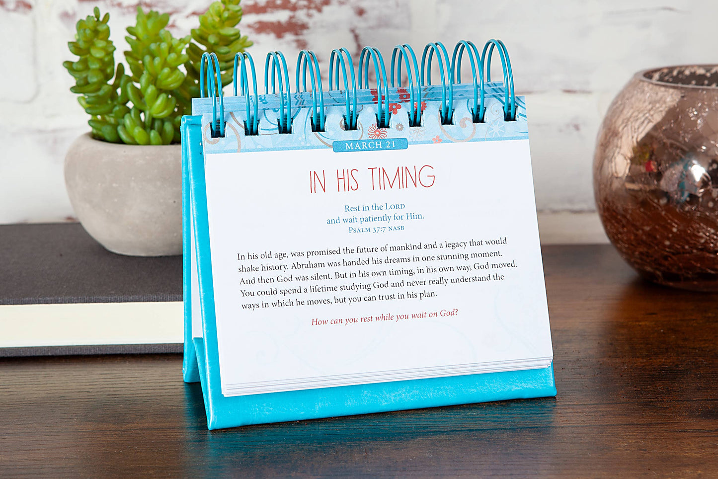 A Little God Time for Women Perpetual Desk Calendar