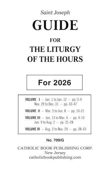 Liturgy Of The Hours Guide For 2026 (Large Type)