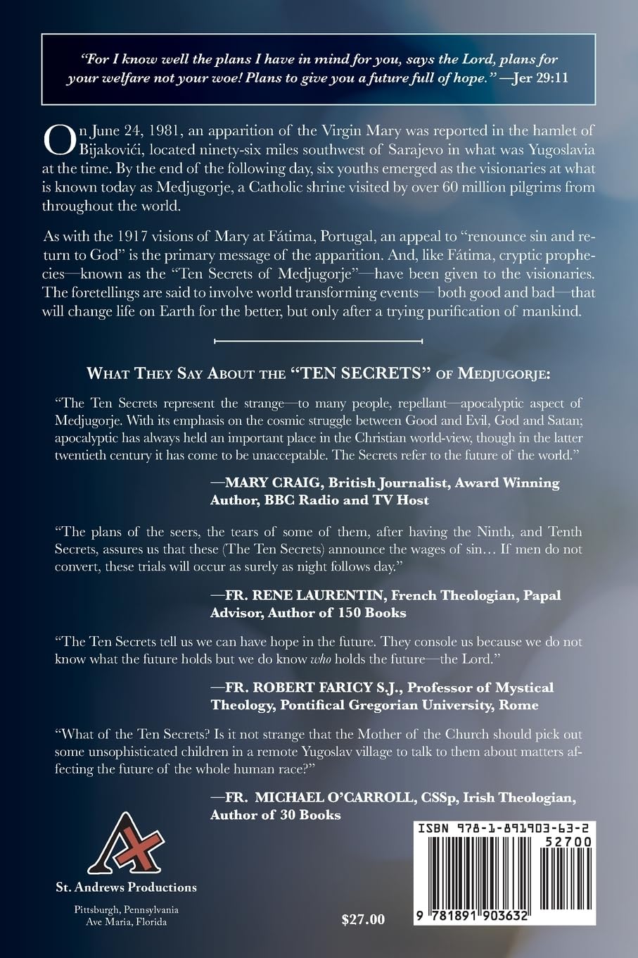 Ten Secrets: The Hidden Prophecies of Medjugorje and the Path to Peace