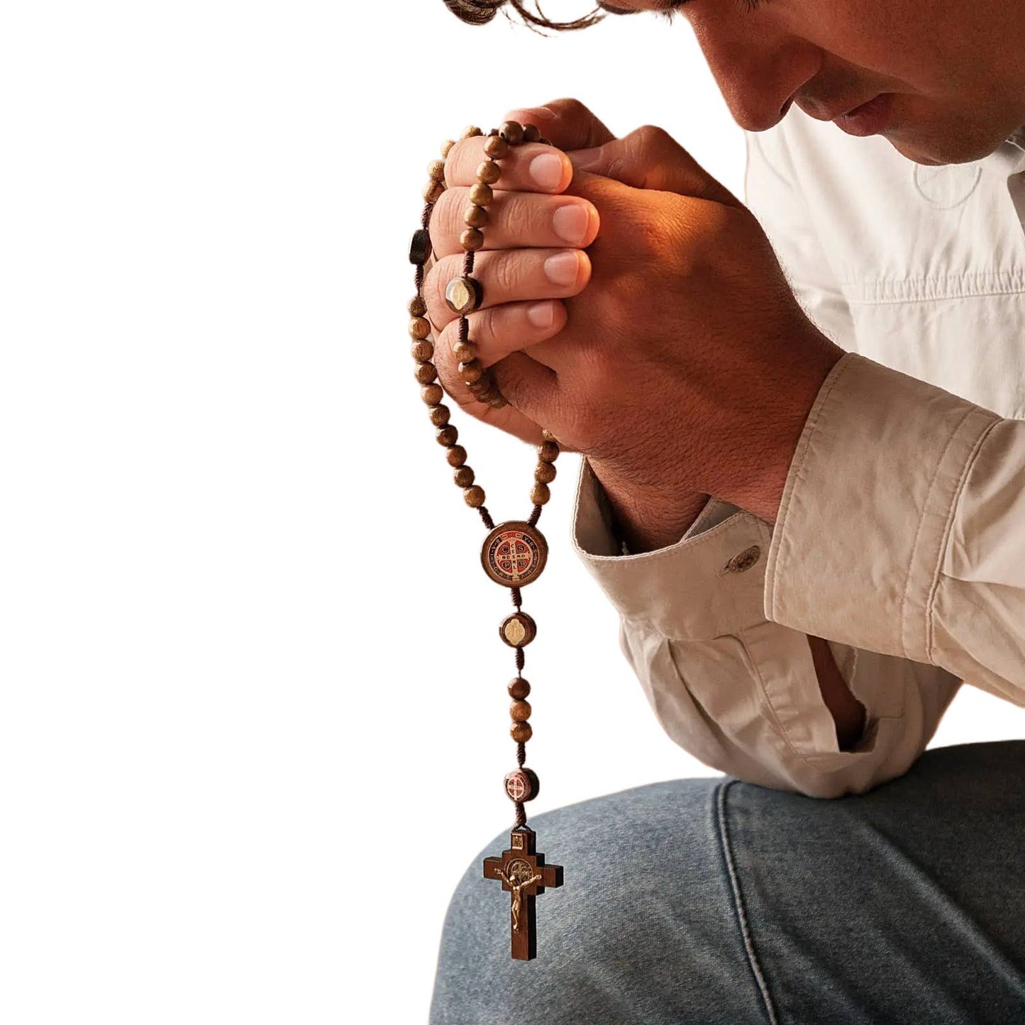 St. Benedict Wooden Rosary