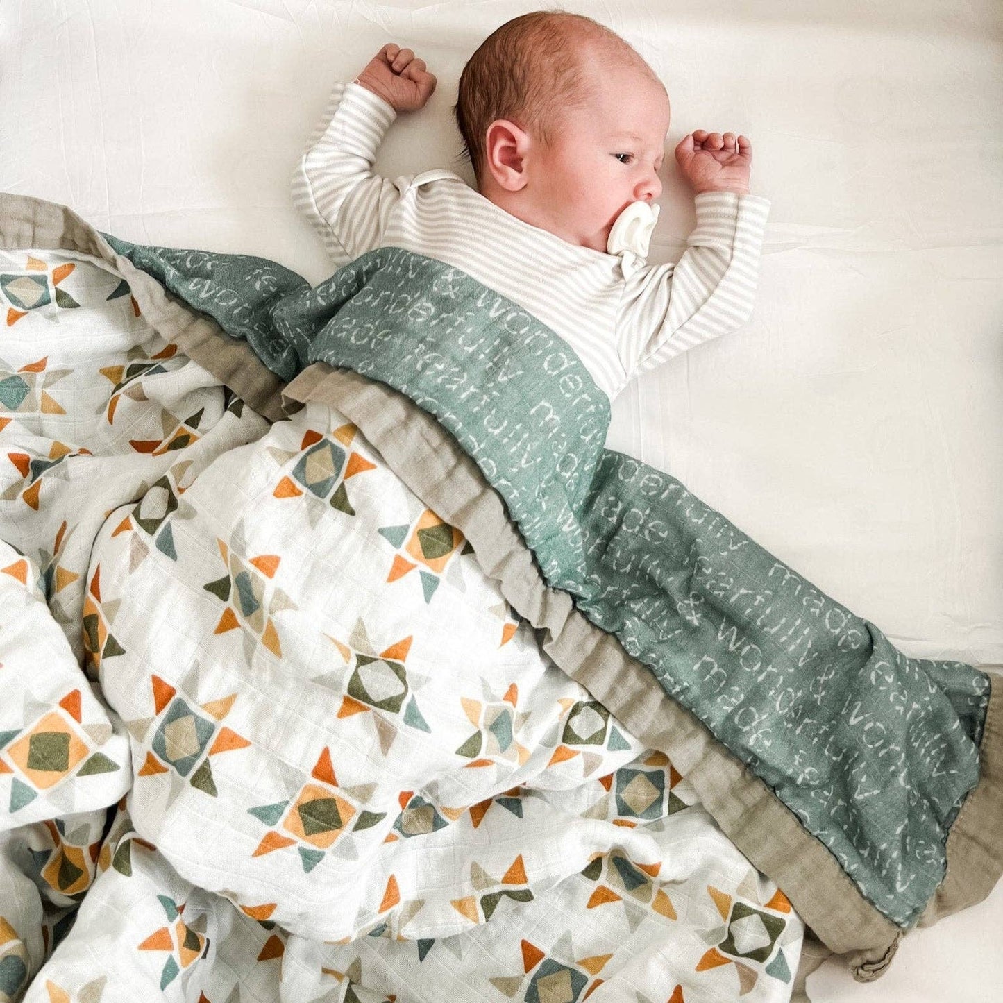 Fearfully and Wonderfully Made Luxury Double Sided Muslin Blanket