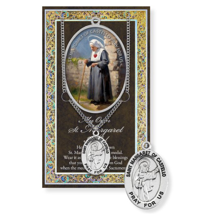 St. Margaret Pewter Medal Necklace