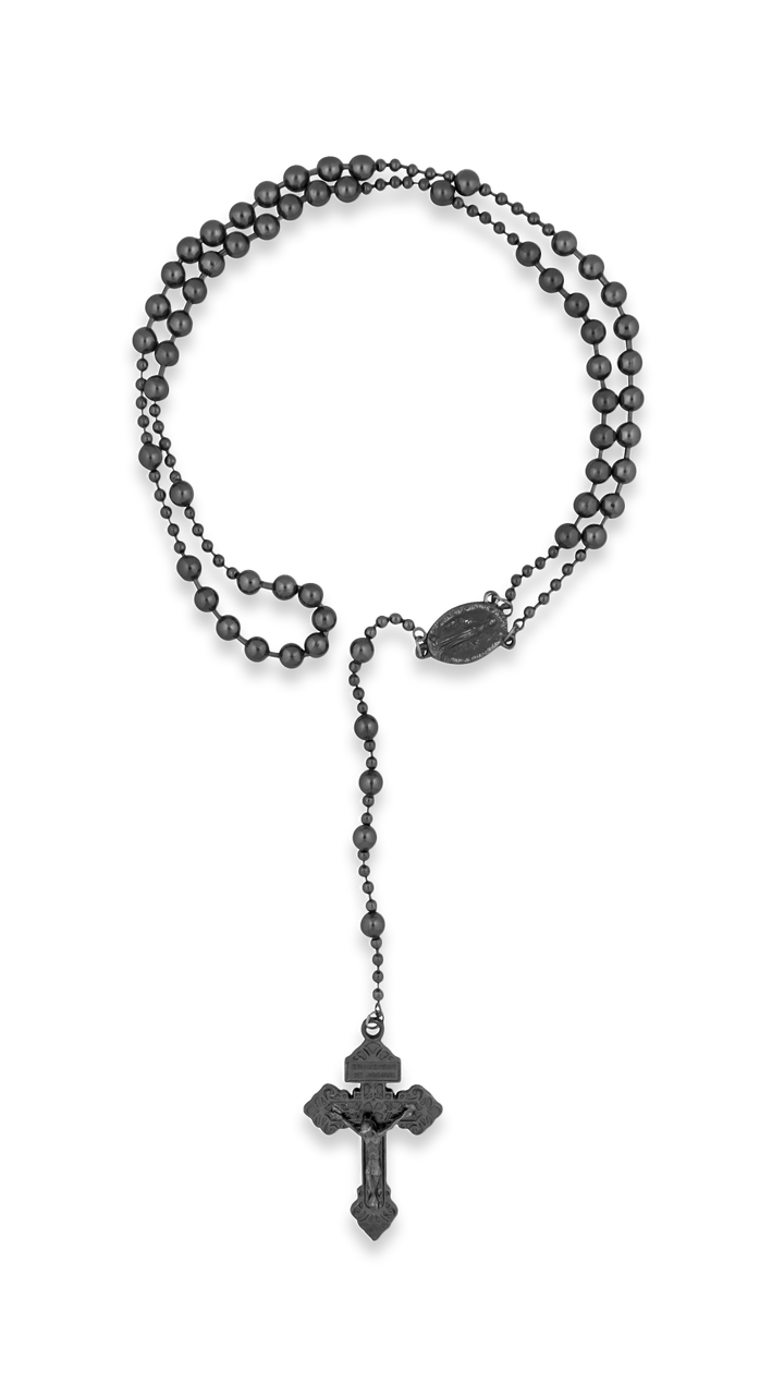Soldier of God Gunmetal Military Rosary