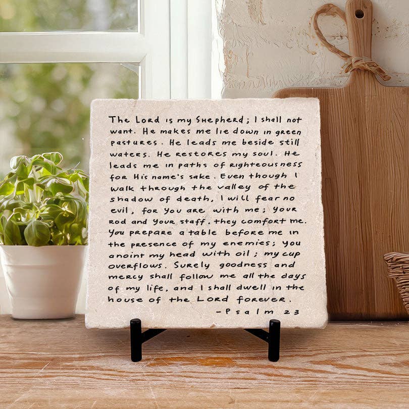 699 | Psalm 23 Stone Block