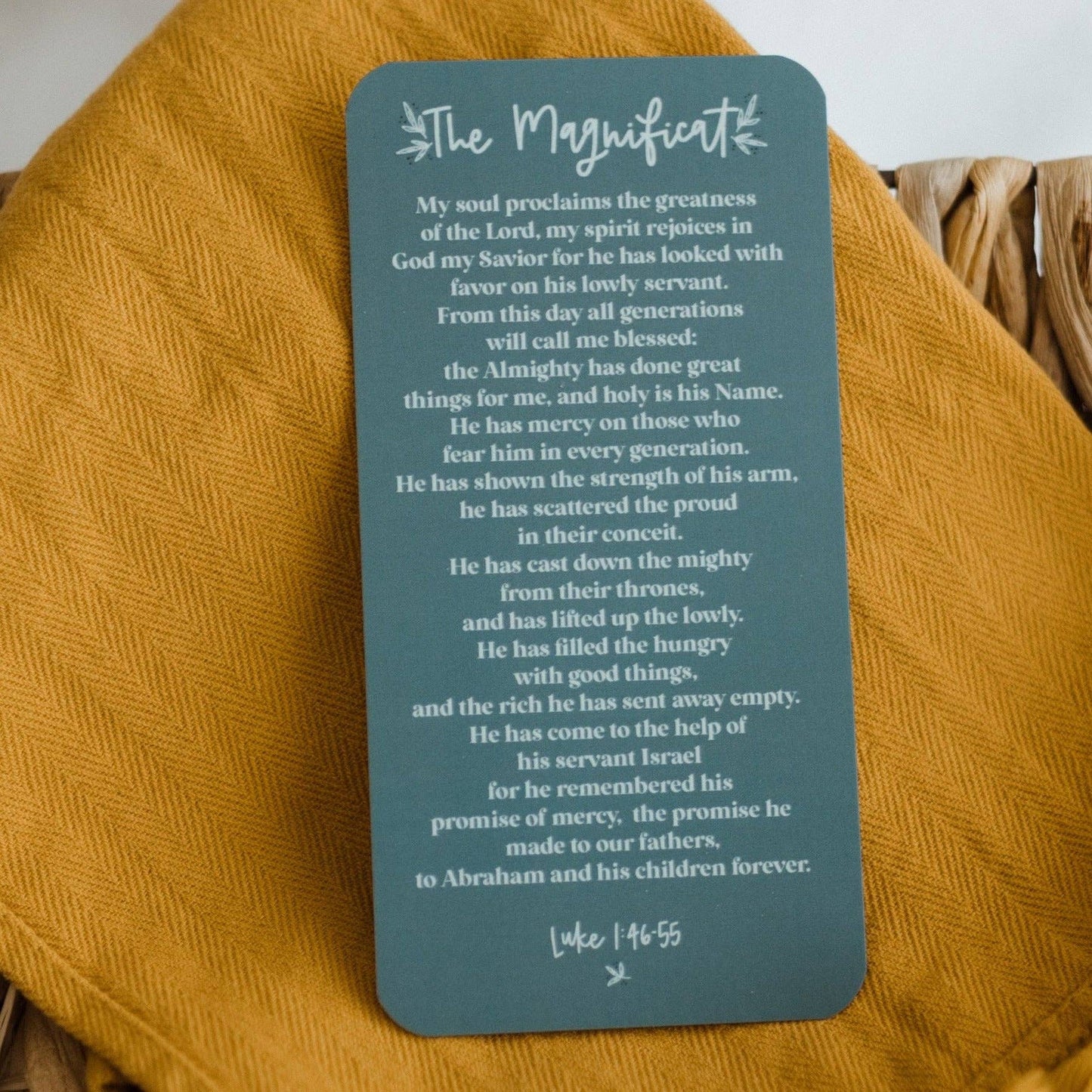 The Magnificat Prayer Card