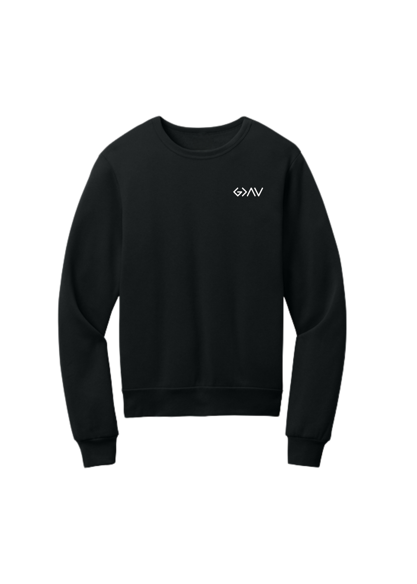 God Is Greater Black Fleece Sponge Crew