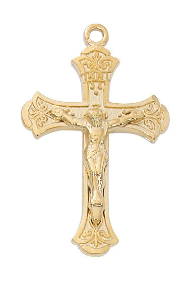 Gold over Sterling Silver Crucifix