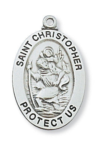 20" CH SS ST CHRIS MEDAL