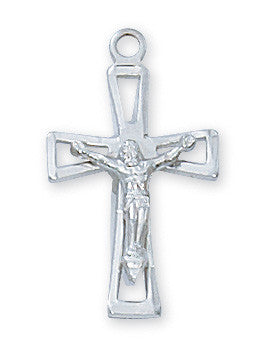 18" CH SS CRUCIFIX