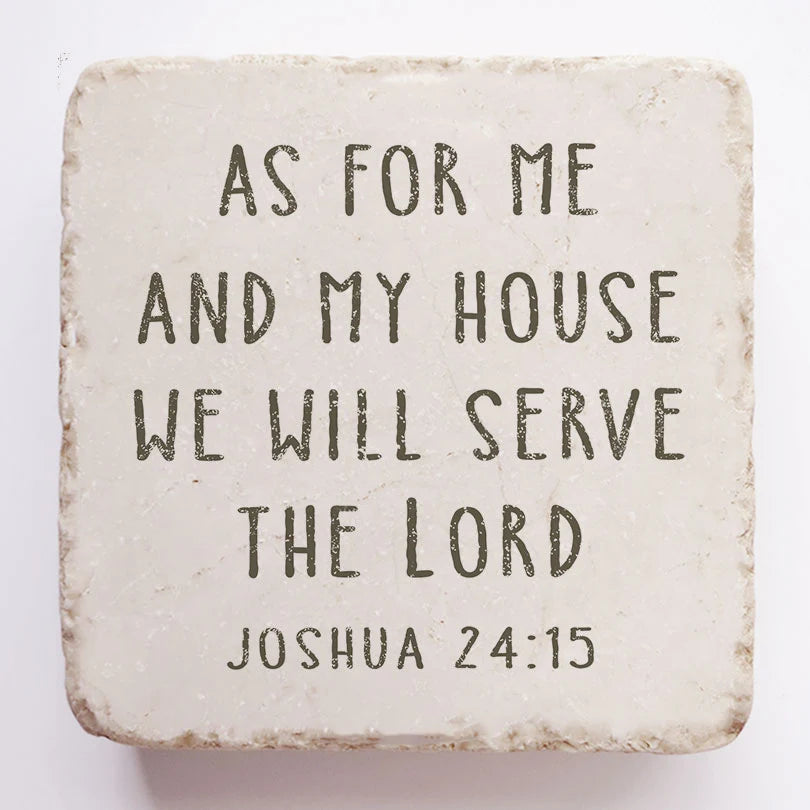Joshua 24:15 Small Stone Block