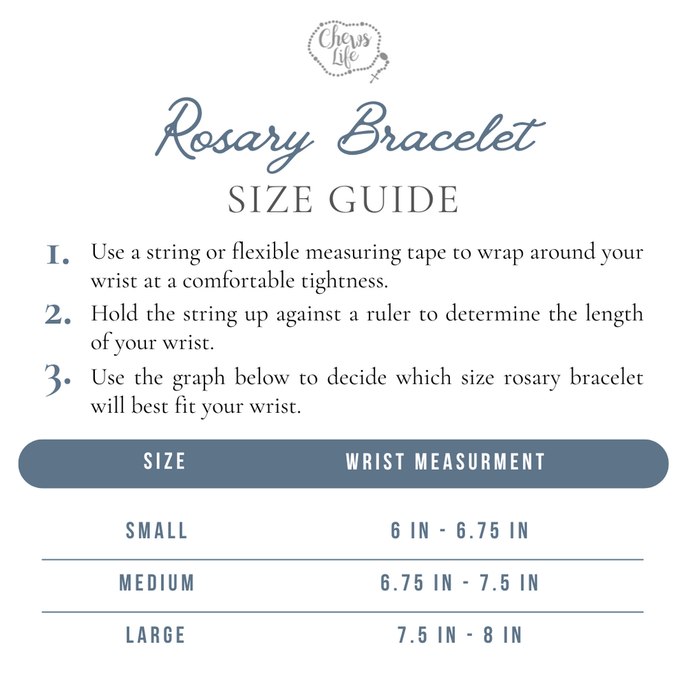 Gianna | Stretch & Wrap Rosary Bracelet