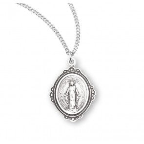 Miraculous Medal small medal 13" chain