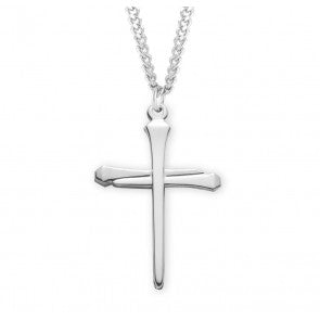 Necklace, Spike Nail Cross w/24" Chain