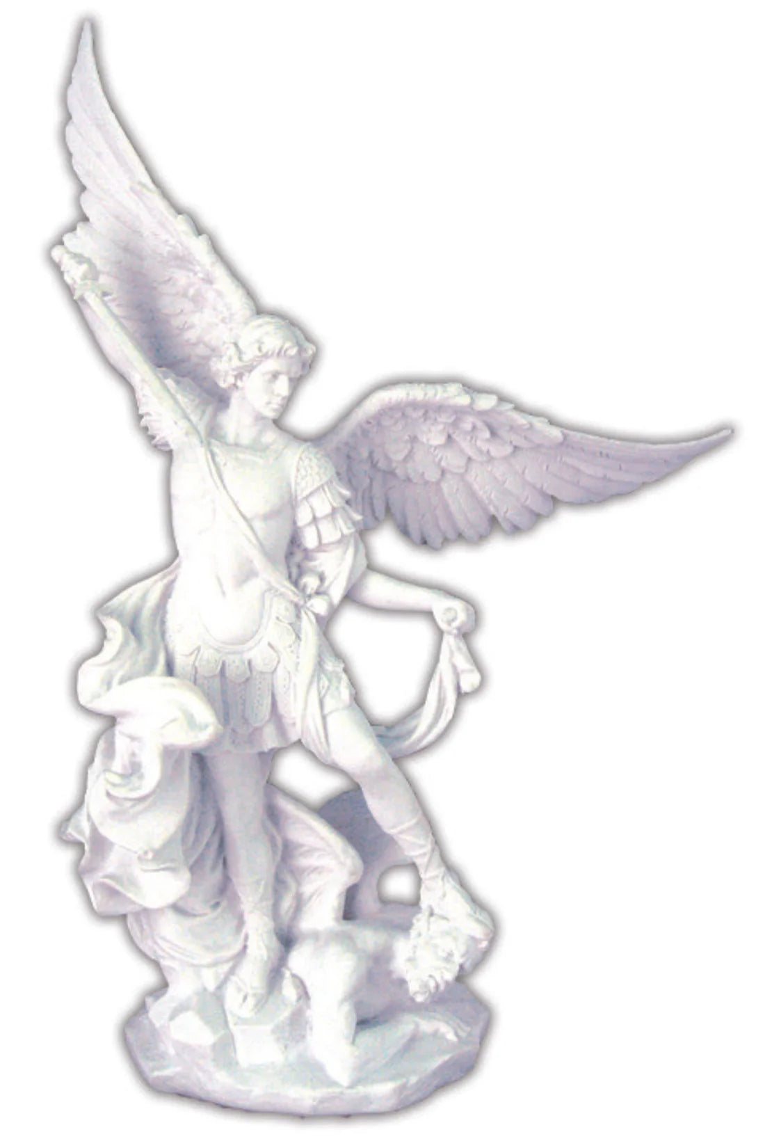 St. Michael in white 9"