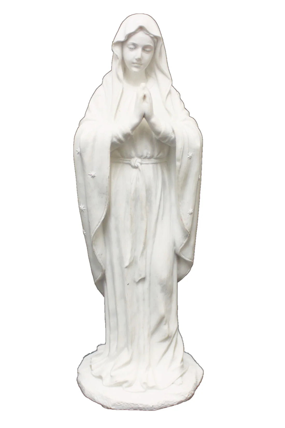 Adoring Virgin Statue in white 8"