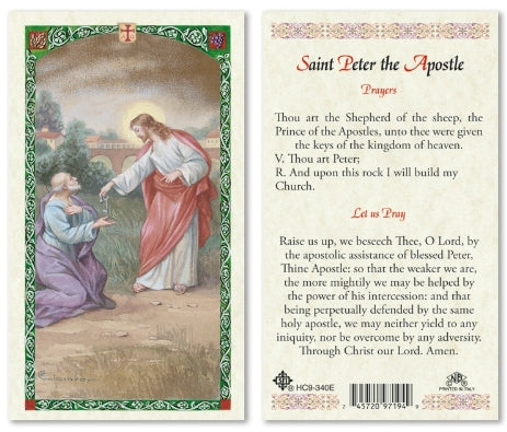 St. Peter the Apostle Laminated Holy Card