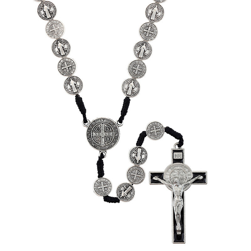 St. Benedict Medals Corded Rosary