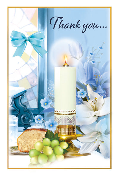 Thank You - 4 5/8 X 6 3/4 - Gold Decoration