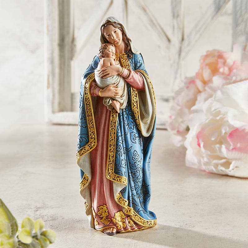 Madonna and Child Statue 8"